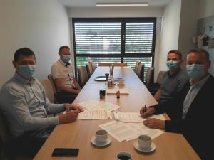 Podpis pogodbe telovadnica Zibika